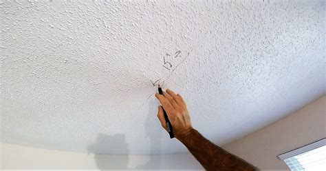 fix ceiling drywall|How To Repair a Cracked Drywall Ceiling